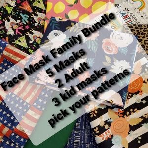 Family face covering bundle